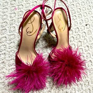 Sam Edelman Pink Feather Heels